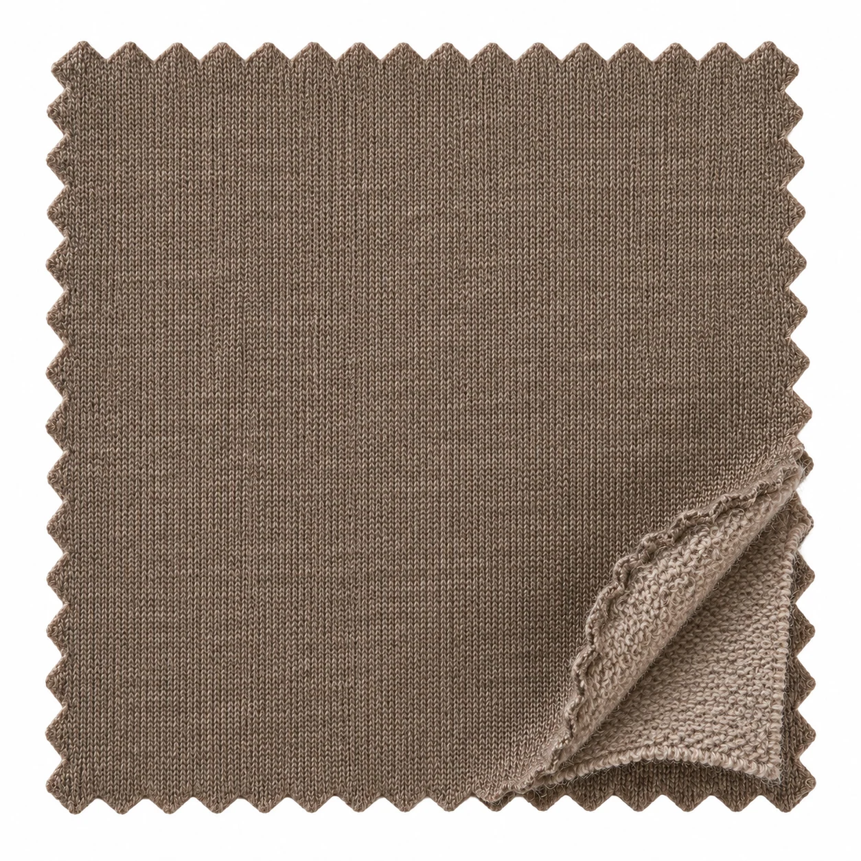 Dual-surface knit isolated textile construction study