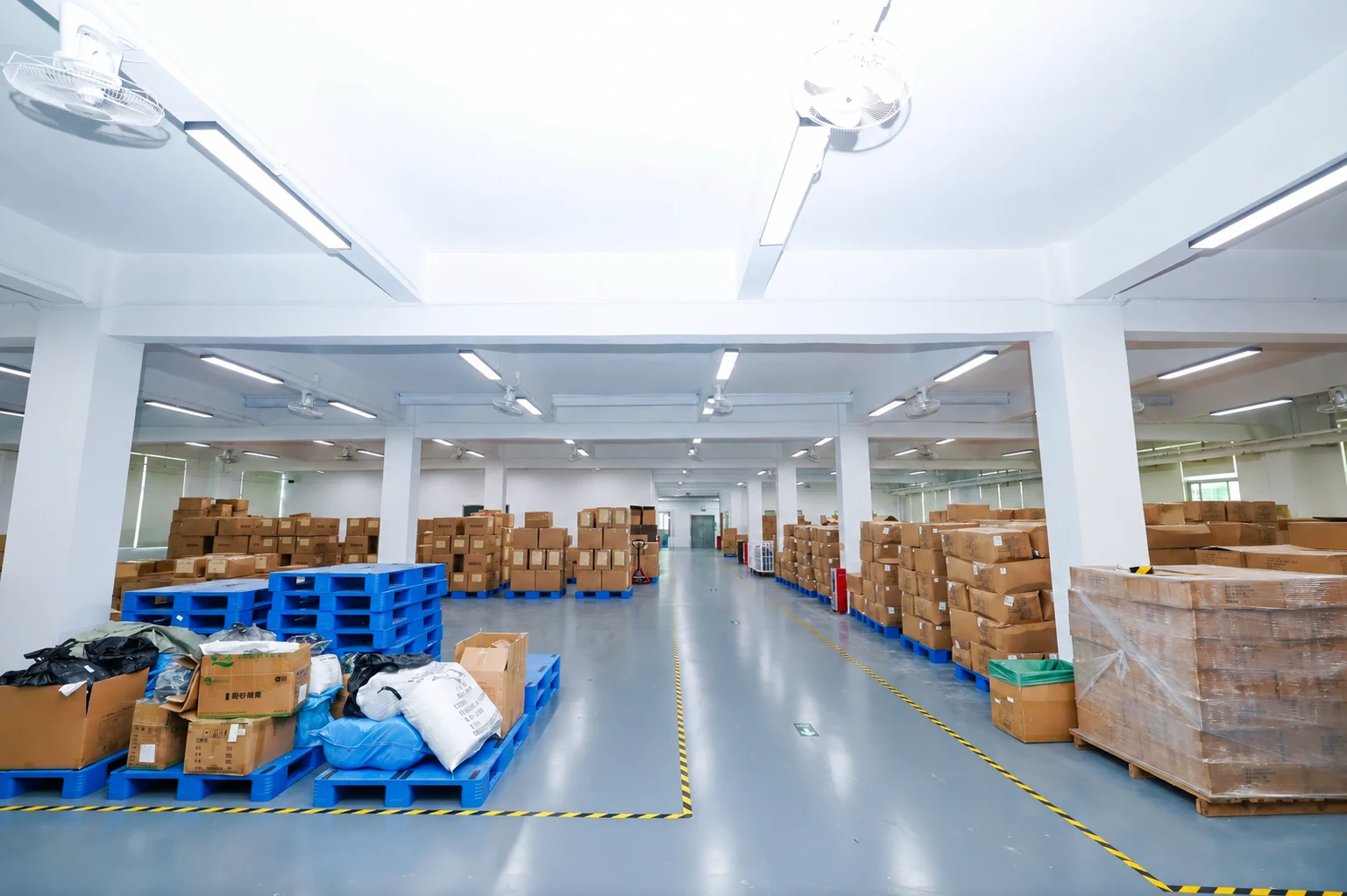 Packing and storage area — supplied factory photograph