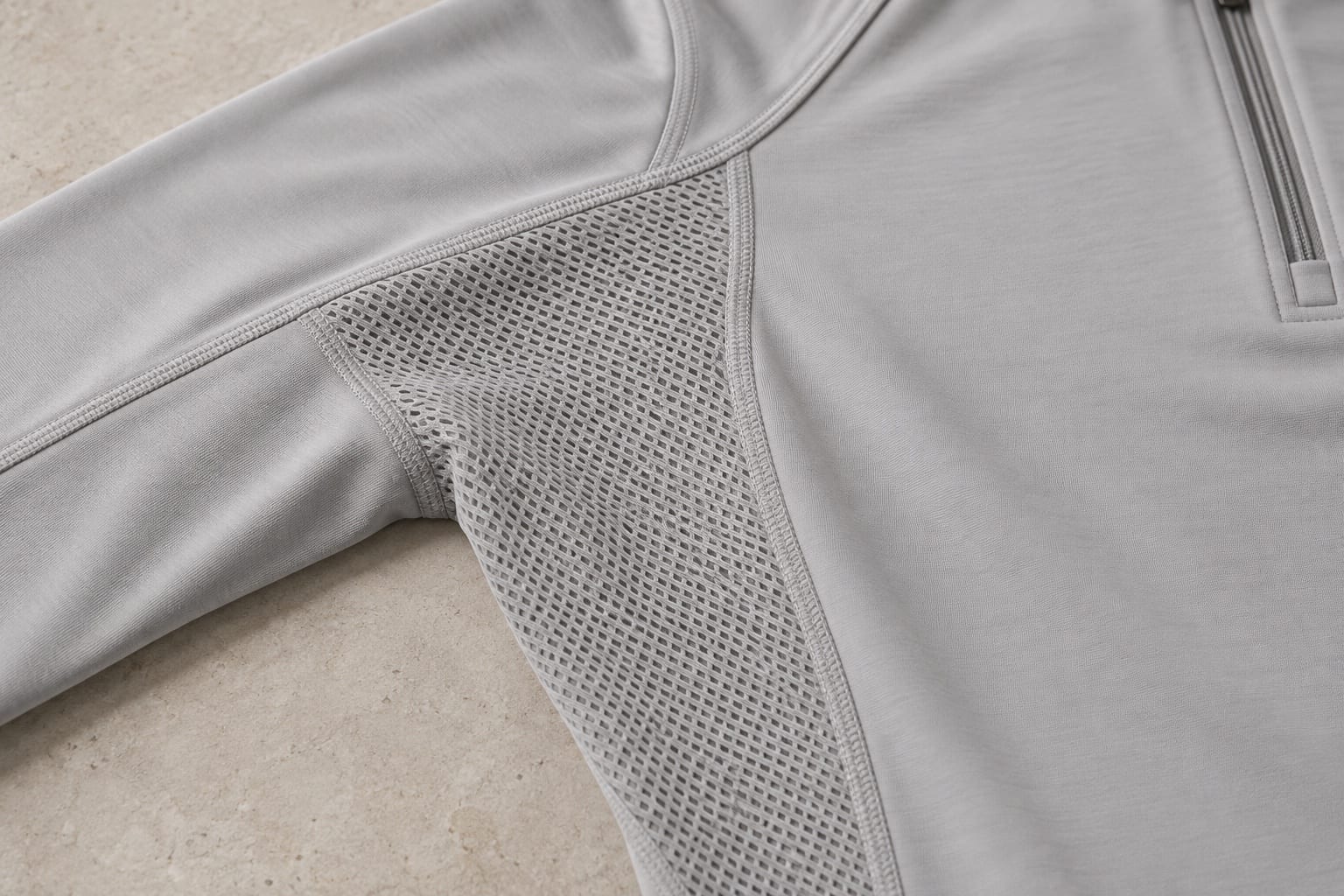 Summer base layers detail showing a material application concept