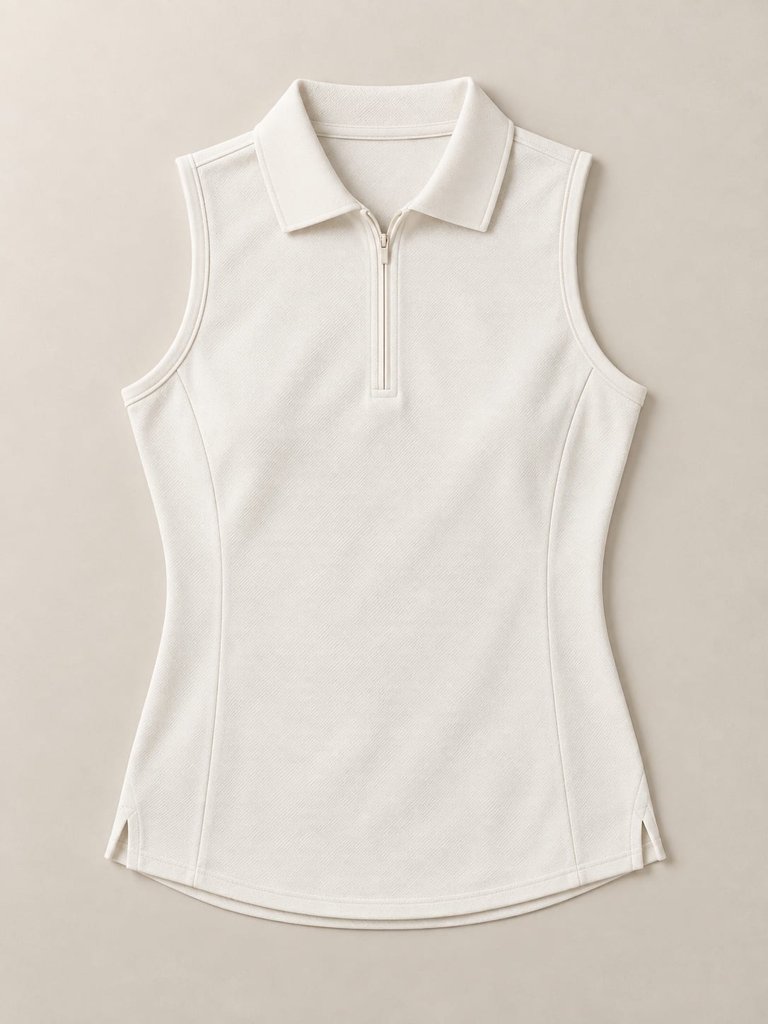 Sleeveless summer riding polo — garment development concept