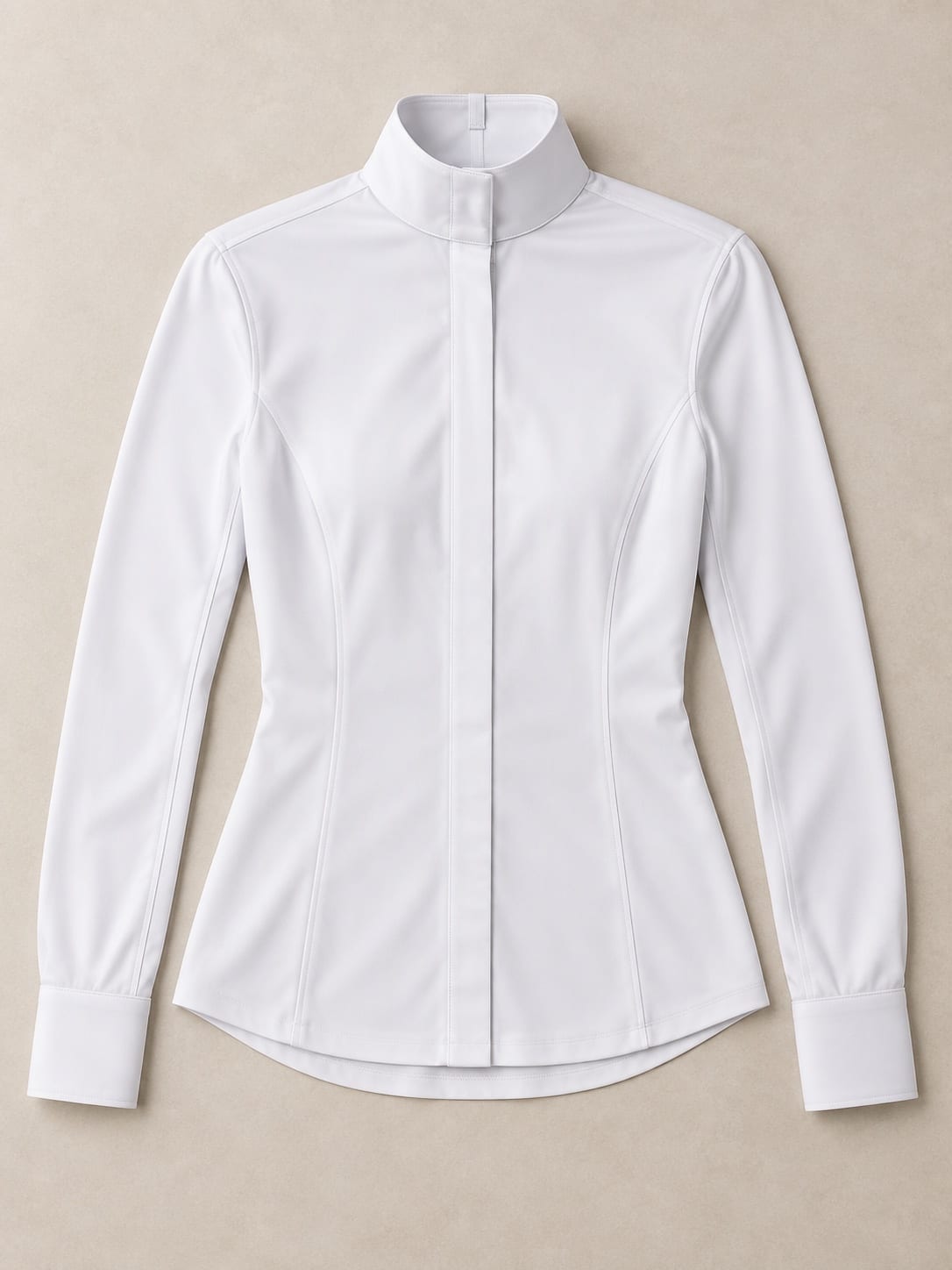 Stock-collar dressage shirt — garment development concept
