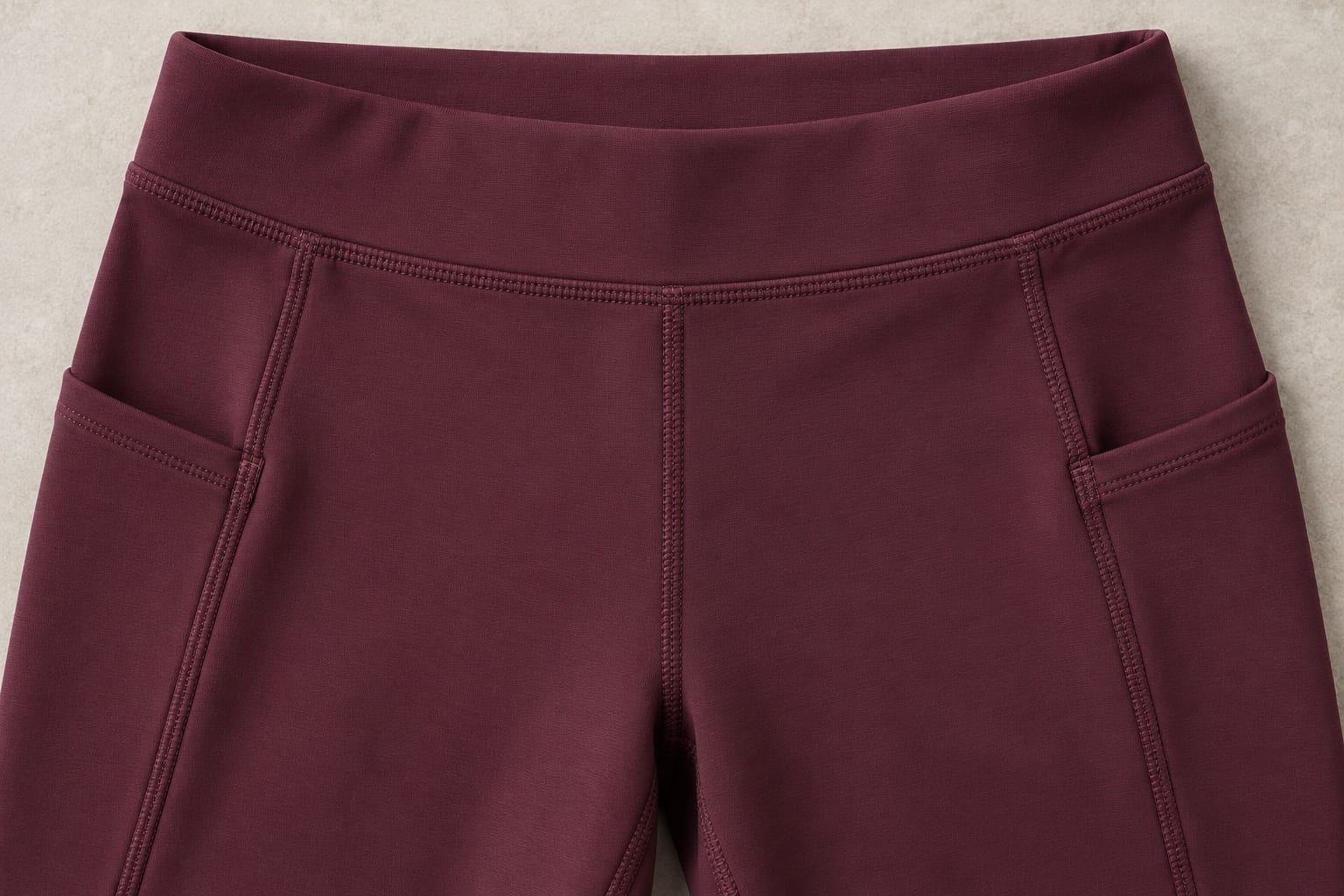 Youth training riding tights construction and material close-up concept