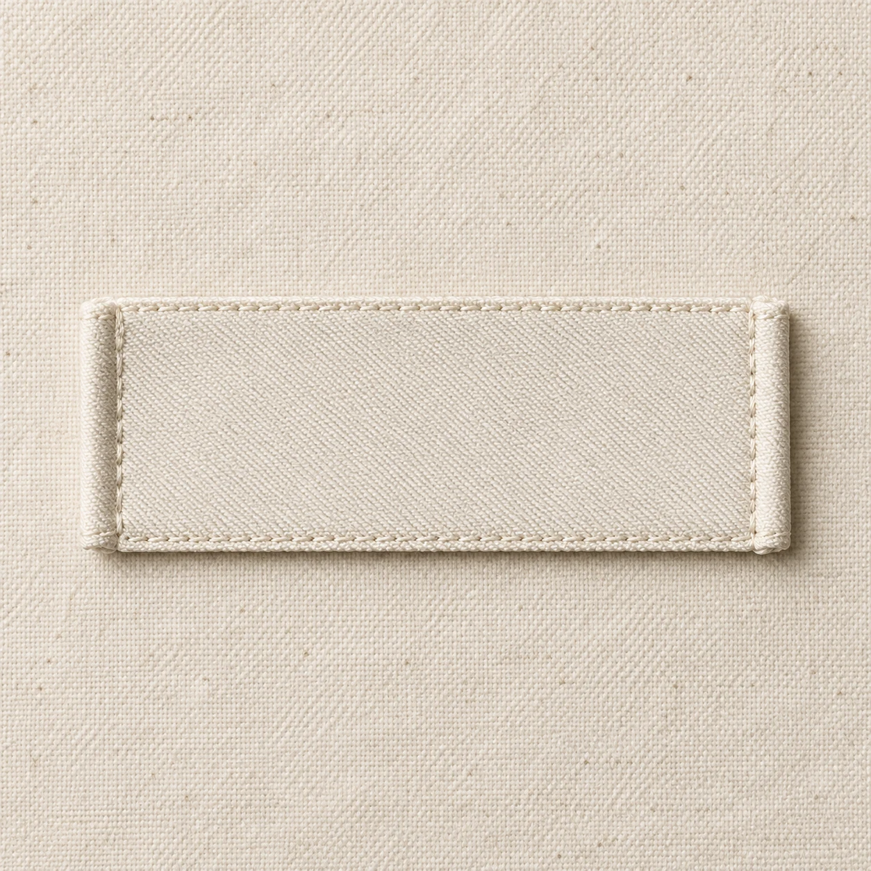 Woven label material and construction concept