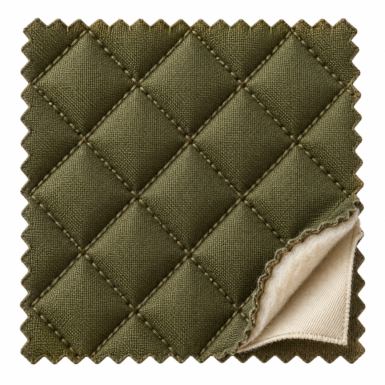 Quilted assembly textile construction study
